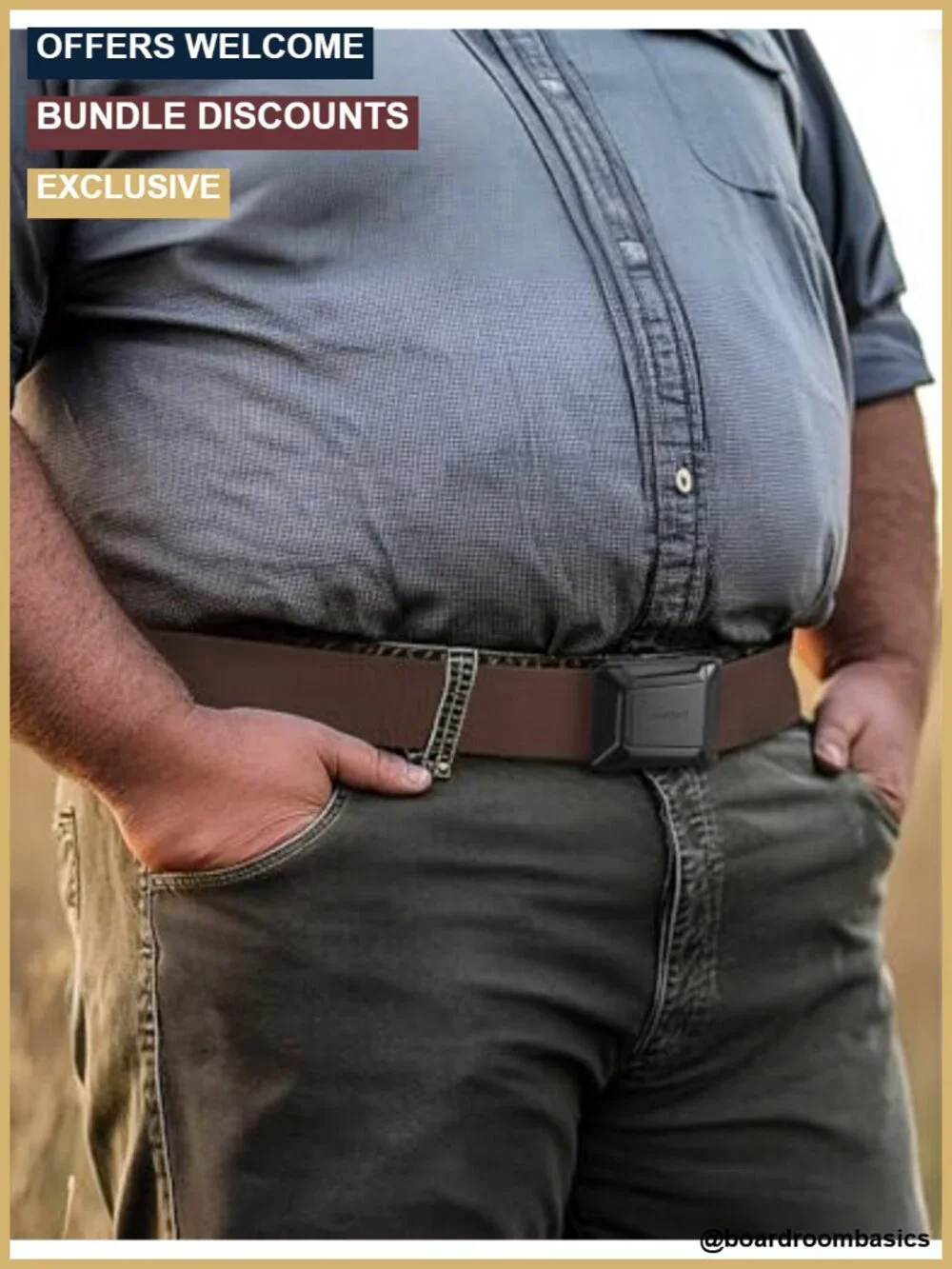 2 Pack Men's Tactical Belt 1.5